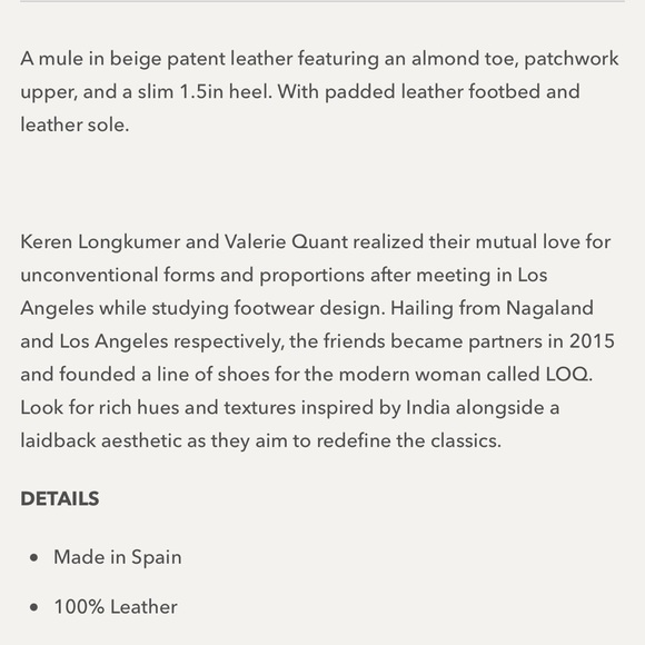 LOQ BEIGE LEATHER MULES | 39 - Picture 11 of 11